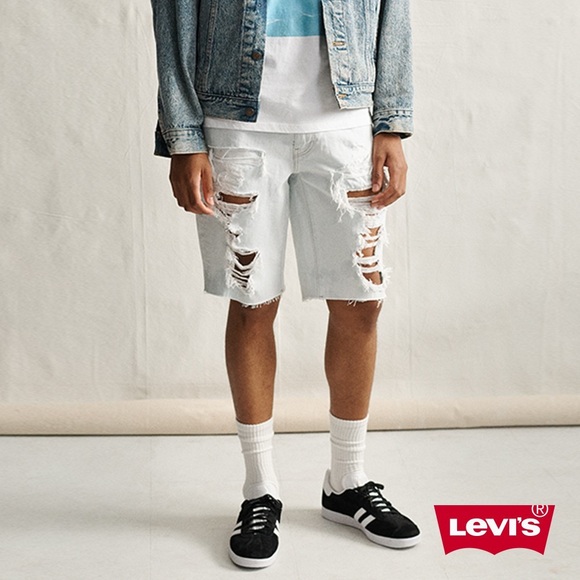 Levi’s | 511 Slim Distressed Shorts Light Wash Size 29 - Picture 2 of 14